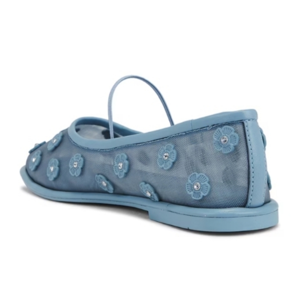 NEW Coach Emilia Tea Rose Mesh Mary Jane in Bluebell - Picture 3 of 13